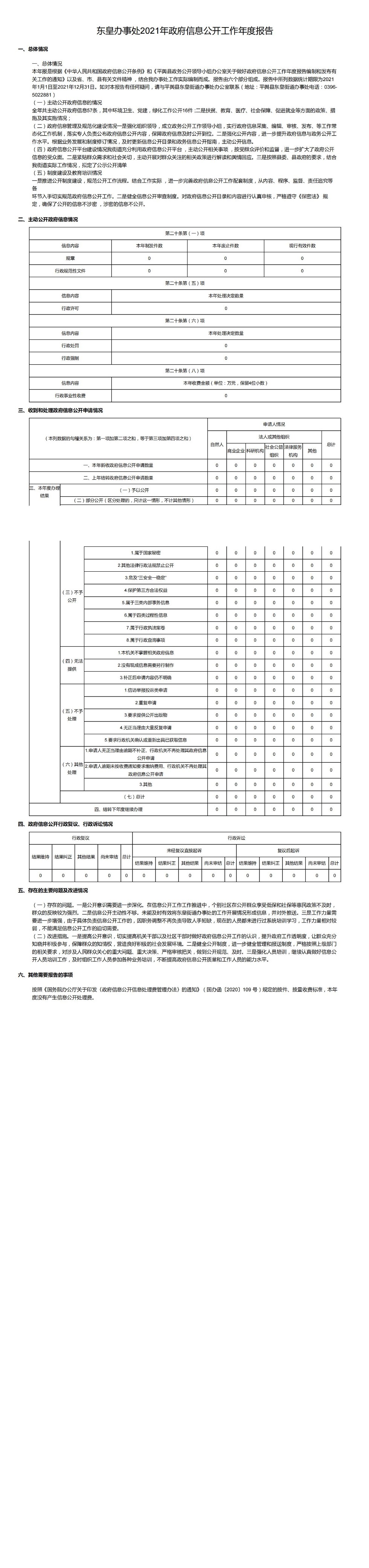 東皇辦事處2021年政府信息公開工作年度報(bào)告_00.jpg