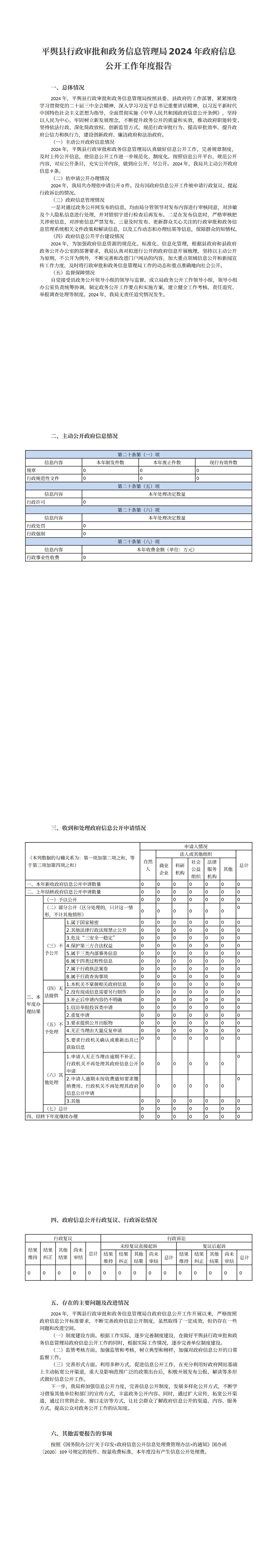 平輿縣行政審批和政務(wù)信息管理局2024年政府信息公開工作年度報告_00.png